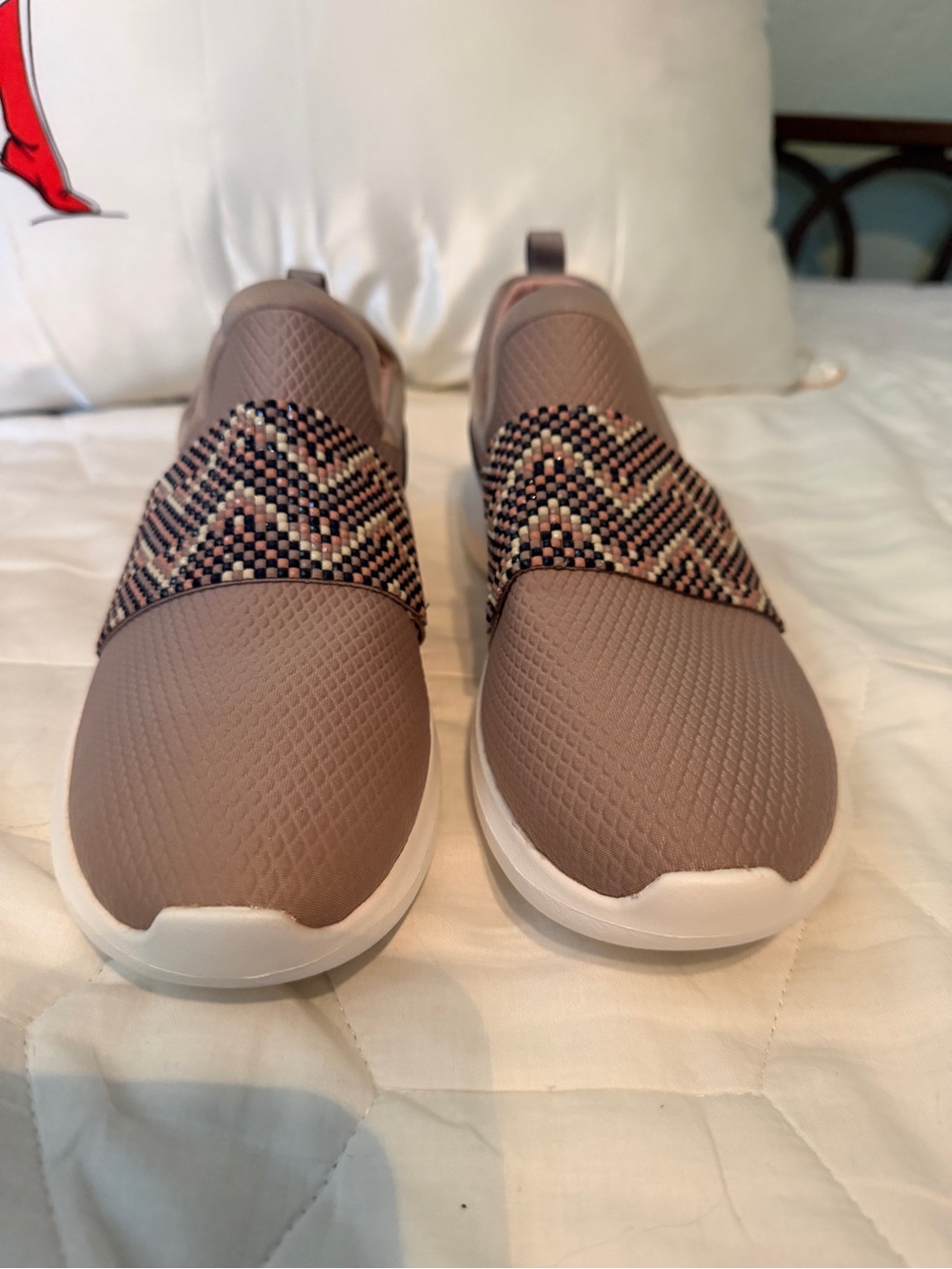 Clark’s Women's Slip-On Athletic Sneakers in Taupe